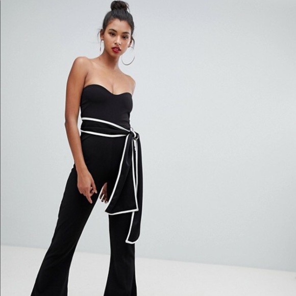 pretty little thing black jumpsuit